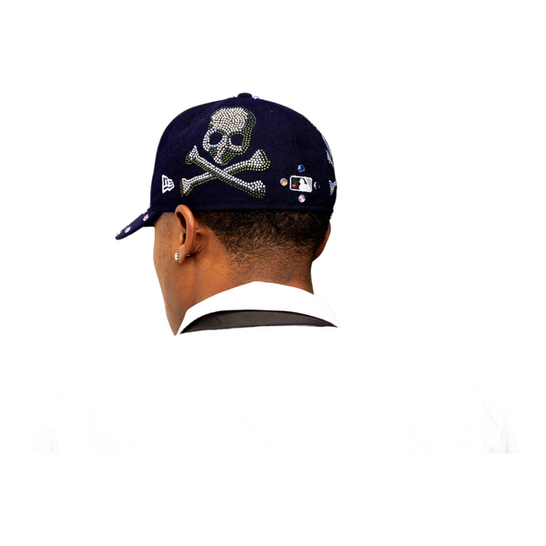 UH Logo Skull Fitted Cap (Navy)