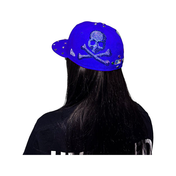 UH Logo Skull Fitted Cap (Blue)