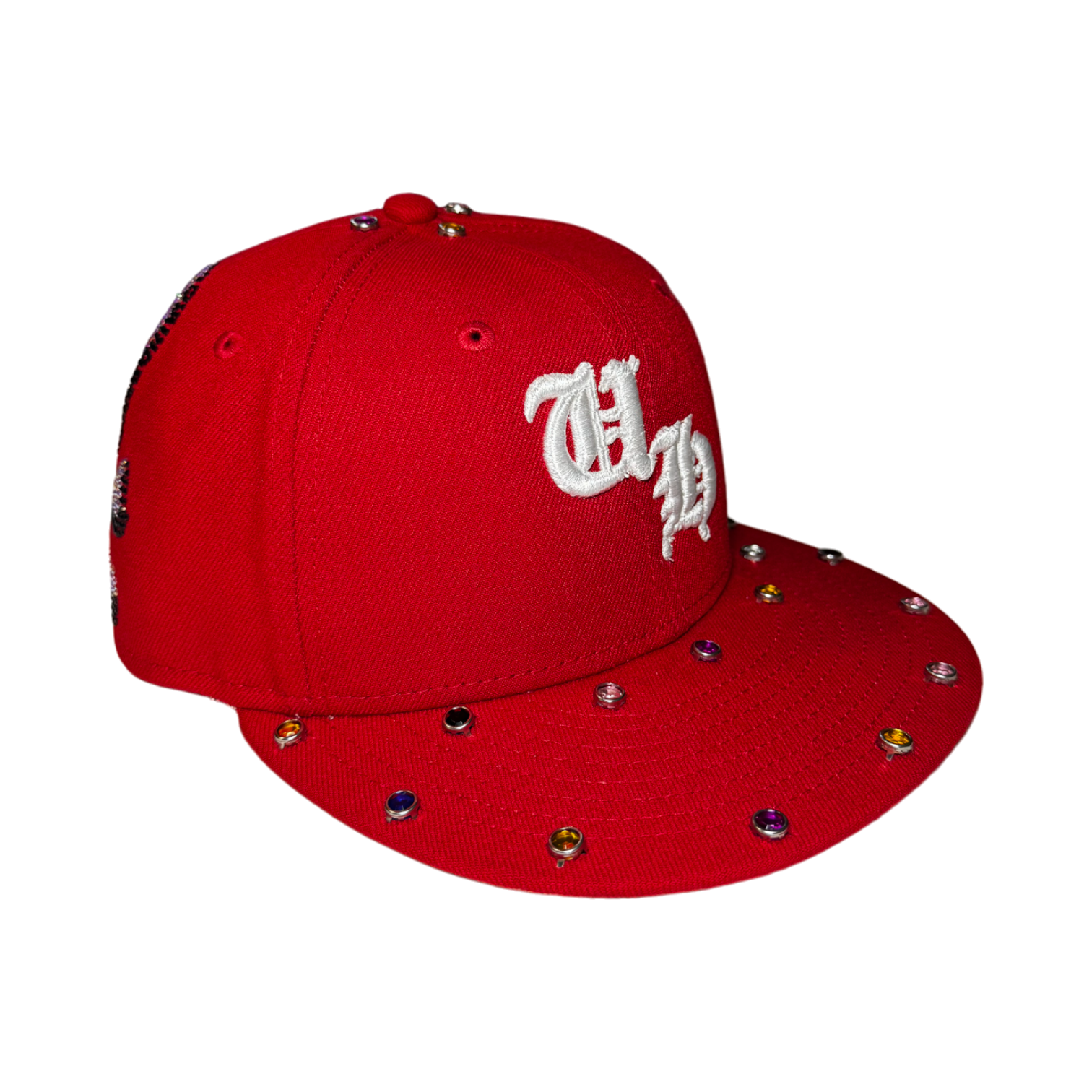 UH Logo Skull Fitted Cap (Red)