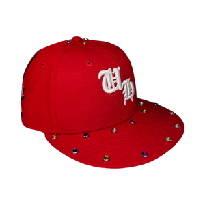 UH Logo Skull Fitted Cap (Red)