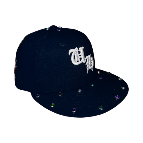 UH Logo Skull Fitted Cap (Navy)