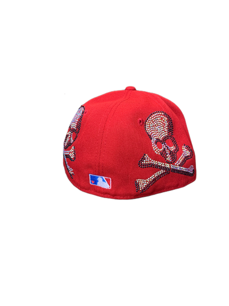 UH Logo Skull Fitted Cap (Red)