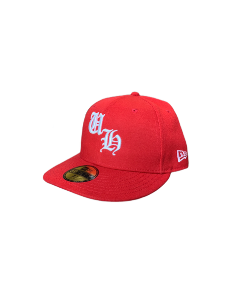 UH Logo Skull Fitted Cap (Red)